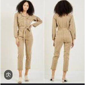 Alex Mill Tan Coverall size XL Jumpsuit Boiler suit Utility Workwear